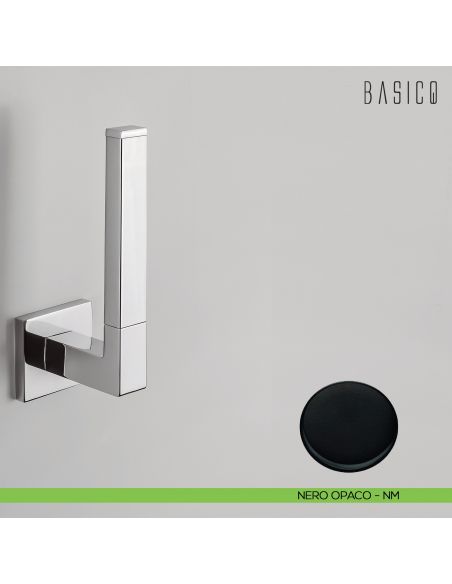 Porta rotolo verticale Colombo Design Basic Q B3790 neropaco