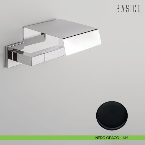 Porta rotolo coperto Colombo Design Basic Q B3791 neropaco