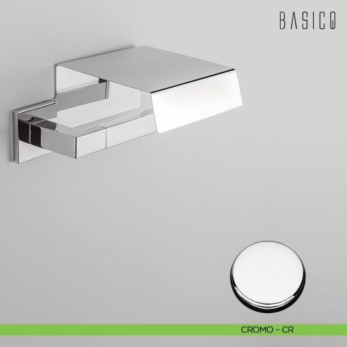 Porta rotolo coperto Colombo Design Basic Q B3791 cromo