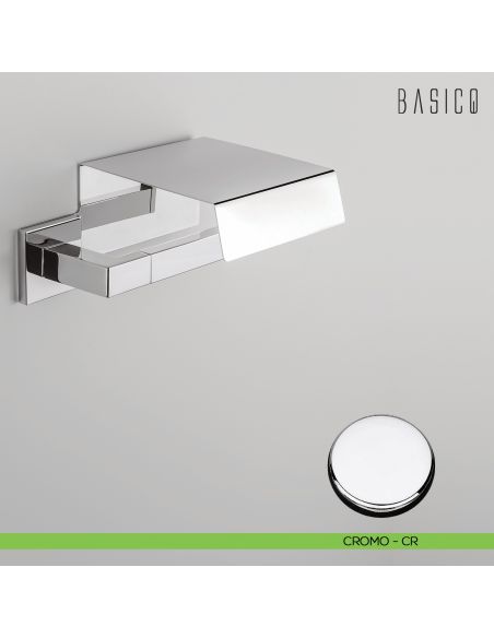 Porta rotolo coperto Colombo Design Basic Q B3791 cromo