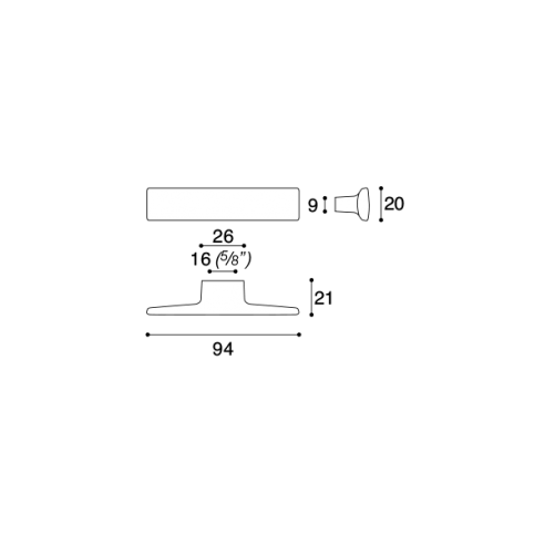 Maniglia per mobile Confalonieri MB09101 misura B