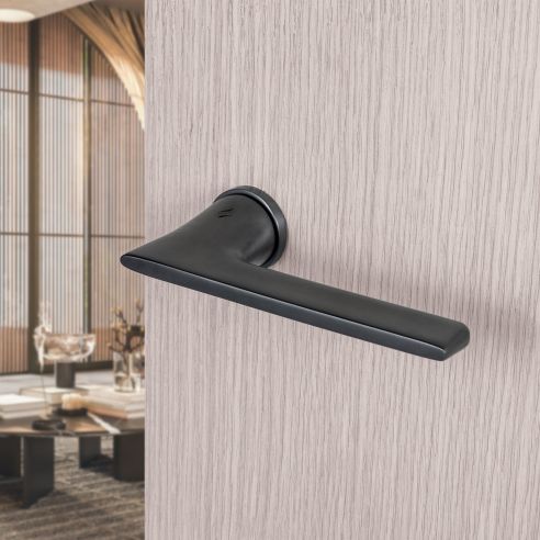 Maniglia per porta Alatò Colombo Design con rosetta minimale Zero Evolution