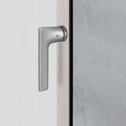 Maniglia per finestra martellina DK Zero Alatò Colombo Design con rosetta minimale 2