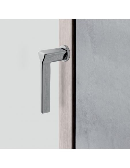 Maniglia per finestra martellina DK Zero Ama Colombo Design con rosetta minimale