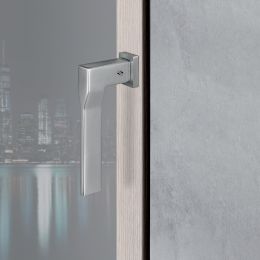 Maniglia per finestra martellina DK Zero Dea Colombo Design con rosetta minimale 2