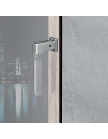 Maniglia per finestra martellina DK Zero Dea Colombo Design con rosetta minimale
