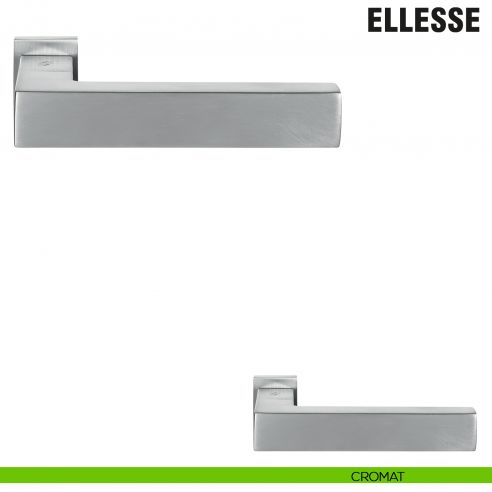 Maniglia per porta Ellesse Colombo Design con rosetta minimale Zero Evolution - cromat