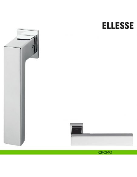 Maniglia per finestra martellina DK Zero Ellesse Colombo Design con rosetta minimale