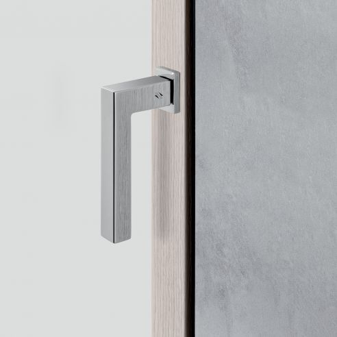 Maniglia per finestra martellina DK Zero Ellesse Colombo Design con rosetta minimale