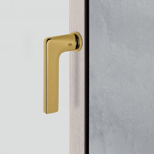 Maniglia per finestra martellina DK Zero Gira Colombo Design con rosetta minimale