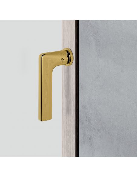 Maniglia per finestra martellina DK Zero Gira Colombo Design con rosetta minimale