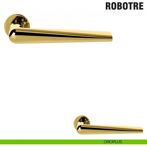 Maniglia per porta Robotre Colombo Design con rosetta minimale Zero Evolution - oroplus