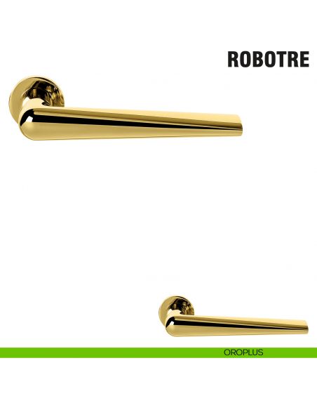 Maniglia per porta Robotre Colombo Design con rosetta minimale Zero Evolution - oroplus