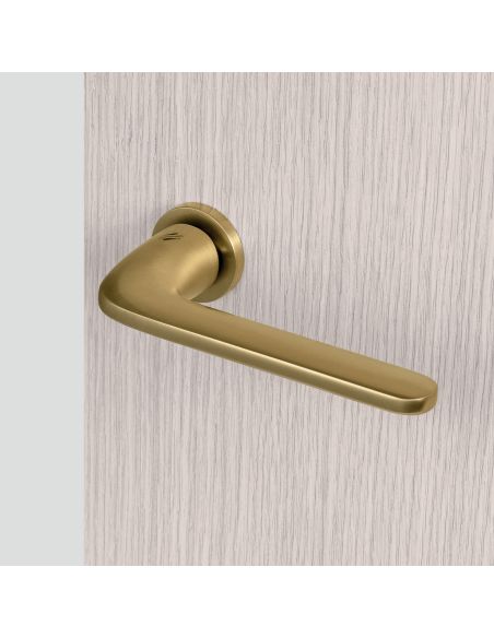 Maniglia per porta Roboquattro Colombo Design con rosetta minimale Zero Evolution