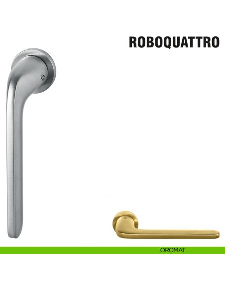 Maniglia per finestra martellina DK Zero Roboquattro Colombo Design con rosetta minimale - oromat