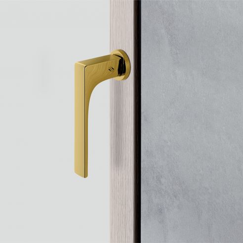 Maniglia per finestra martellina DK Zero Robocinque Colombo Design con rosetta minimale