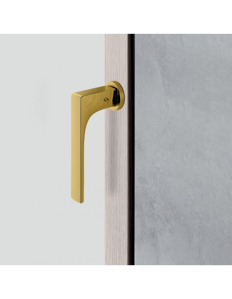 Maniglia per finestra martellina DK Zero Robocinque Colombo Design con rosetta minimale