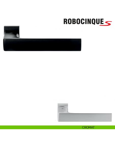 Maniglia per porta Robocinque S Colombo Design con rosetta minimale Zero Evolution - cromat