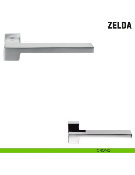 Maniglia per porta Zelda Colombo Design con rosetta minimale Zero Evolution