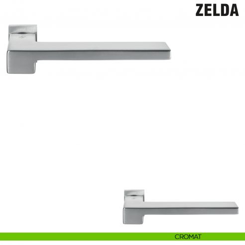 Maniglia per porta Zelda Colombo Design con rosetta minimale Zero Evolution