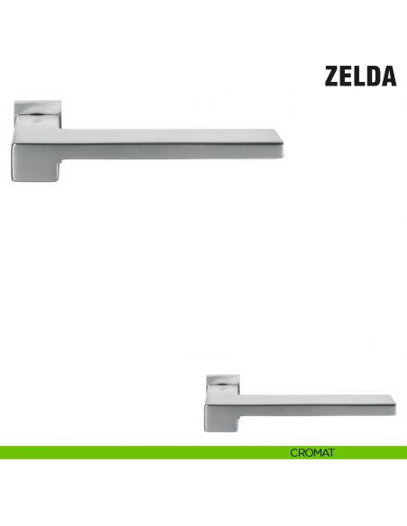Maniglia per porta Zelda Colombo Design con rosetta minimale Zero Evolution