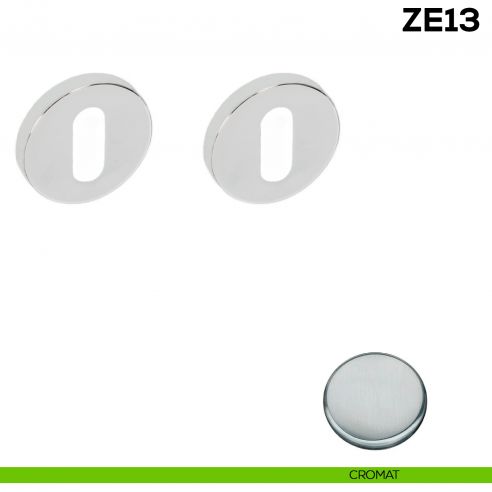 Bocchetta tonda patent per porta Zero Evolution Colombo Design ZE13 - cromat