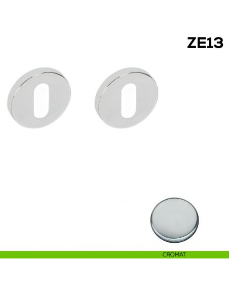 Bocchetta tonda patent per porta Zero Evolution Colombo Design ZE13 - cromat