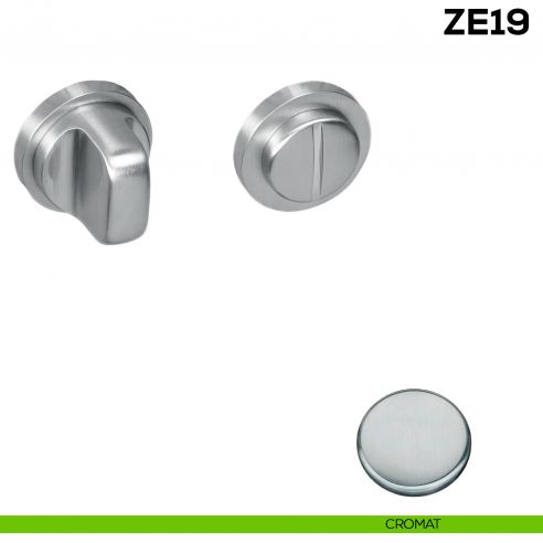 Nottolino per porta Zero Evolution Colombo Design ZE19 BZG/0 con rosetta minimale - cromat