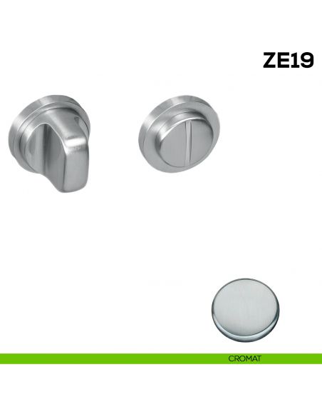 Nottolino per porta Zero Evolution Colombo Design ZE19 BZG/0 con rosetta minimale - cromat