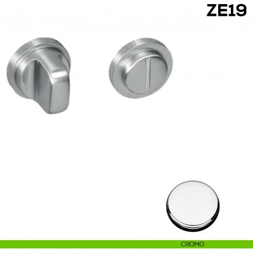 Nottolino per porta Zero Evolution Colombo Design ZE19 BZG/0 con rosetta minimale - cromo