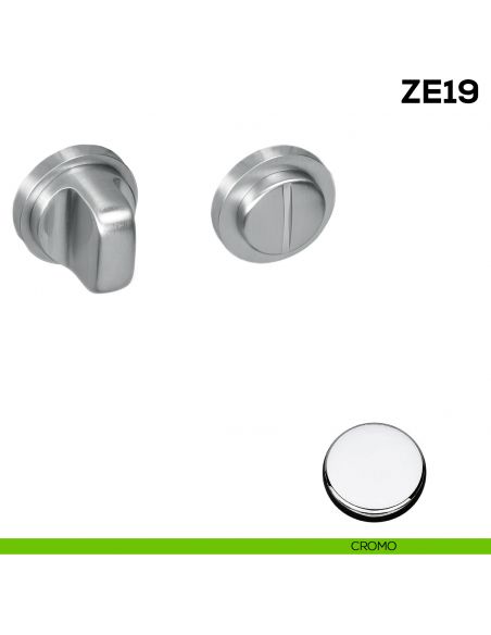 Nottolino per porta Zero Evolution Colombo Design ZE19 BZG/0 con rosetta minimale - cromo