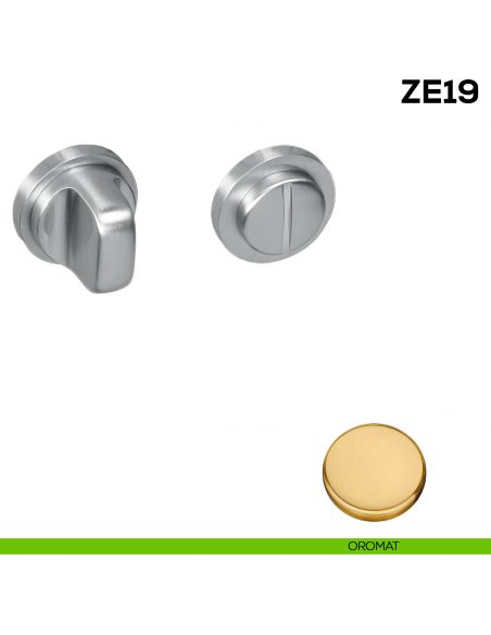 Nottolino per porta Zero Evolution Colombo Design ZE19 BZG/0 con rosetta minimale - oromat