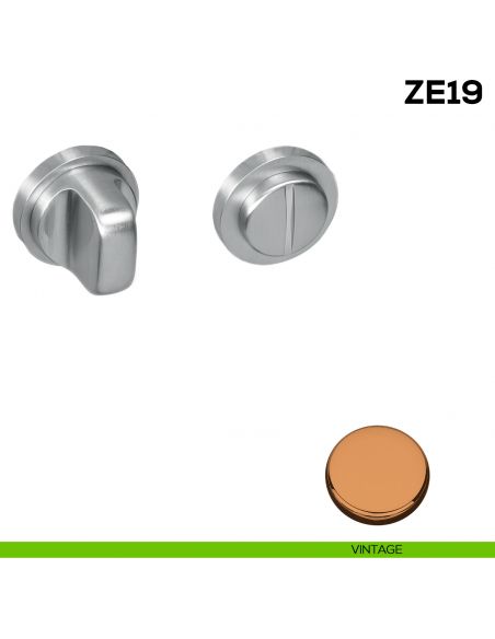 Nottolino per porta Zero Evolution Colombo Design ZE19 BZG/0 con rosetta minimale - vintage