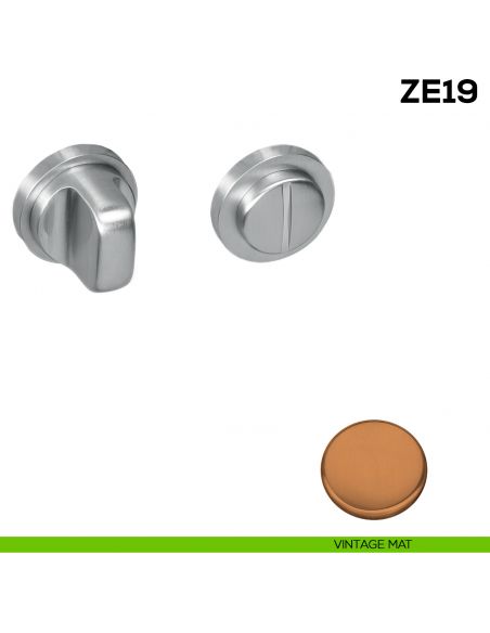 Nottolino per porta Zero Evolution Colombo Design ZE19 BZG/0 con rosetta minimale - vintage mat