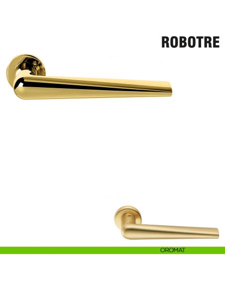 Maniglia per porta Robotre Colombo Design con rosetta minimale Zero Evolution - oromat