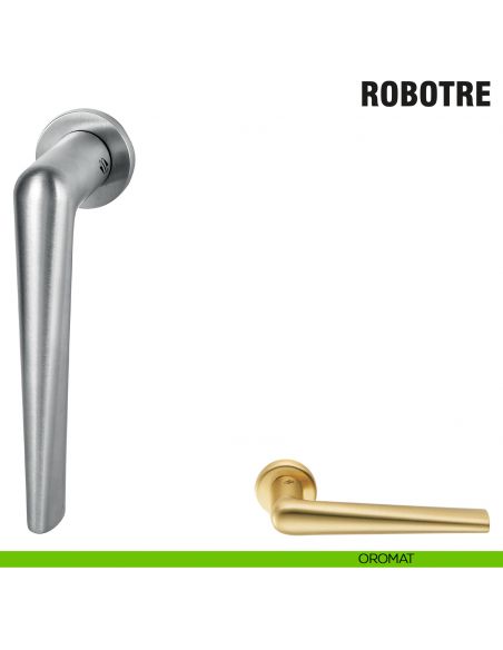 Maniglia per finestra martellina DK Zero Robotre Colombo Design con rosetta minimale - oromat