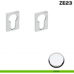 Bocchetta rettangolare yale per porta Zero Evolution Colombo Design ZE23 - foro yale 2