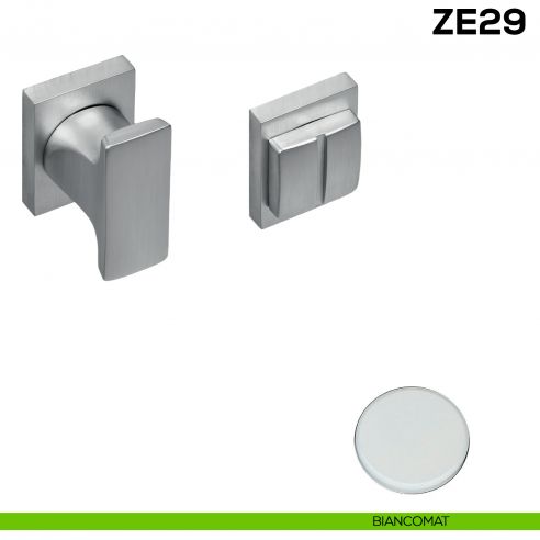 Nottolino per porta Zero Evolution Colombo Design ZE29 BZG/0 con rosetta minimale - BIANCOMAT