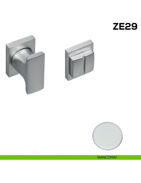 Nottolino per porta Zero Evolution Colombo Design ZE29 BZG/0 con rosetta minimale - BIANCOMAT