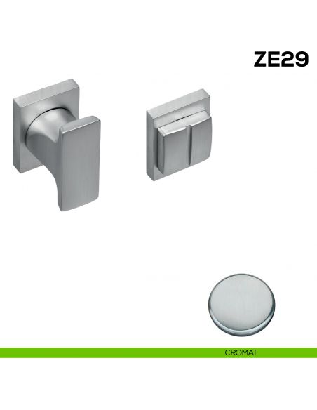 Nottolino per porta Zero Evolution Colombo Design ZE29 BZG/0 con rosetta minimale - CROMAT