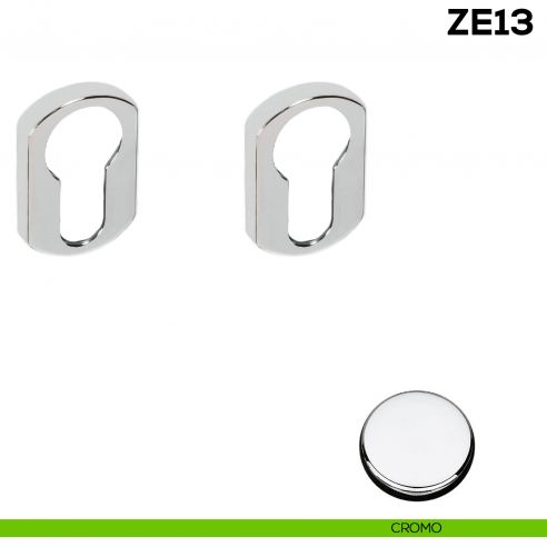 Bocchetta tonda yale per porta Zero Evolution Colombo Design ZE13 - cromo