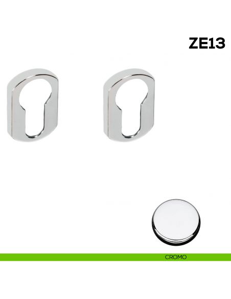 Bocchetta tonda yale per porta Zero Evolution Colombo Design ZE13 - cromo