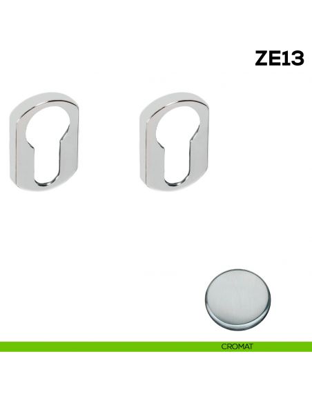 Bocchetta tonda yale per porta Zero Evolution Colombo Design ZE13 - cromat