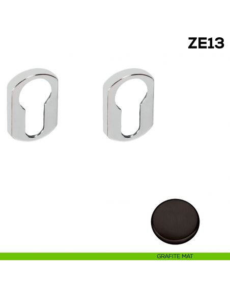 Bocchetta tonda yale per porta Zero Evolution Colombo Design ZE13 - grafite mat