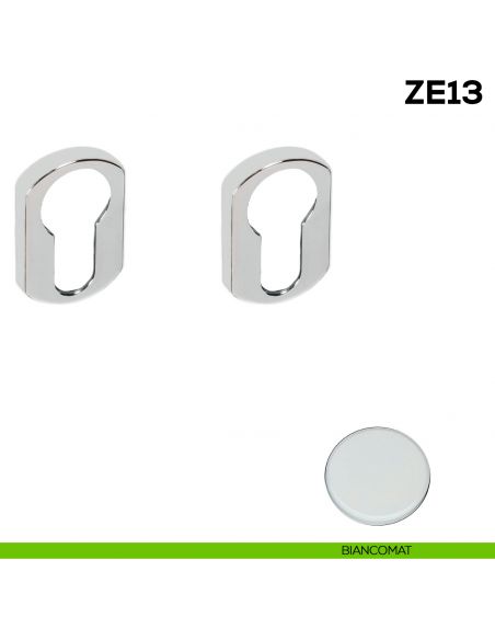 Bocchetta tonda yale per porta Zero Evolution Colombo Design ZE13 - biancomat