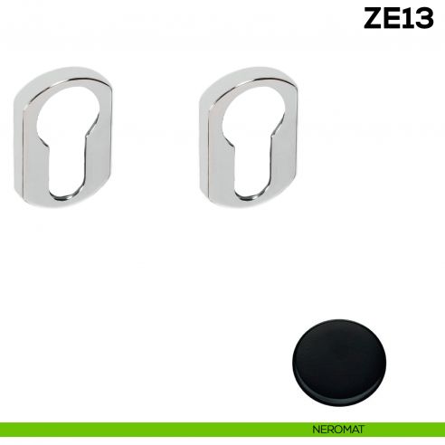 Bocchetta tonda yale per porta Zero Evolution Colombo Design ZE13 - neromat