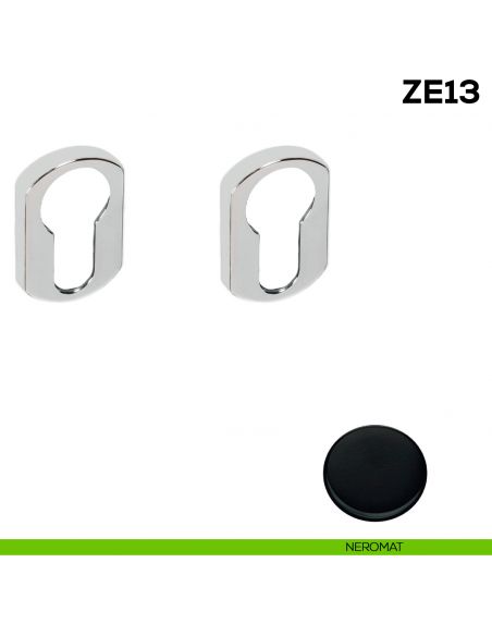 Bocchetta tonda yale per porta Zero Evolution Colombo Design ZE13 - neromat