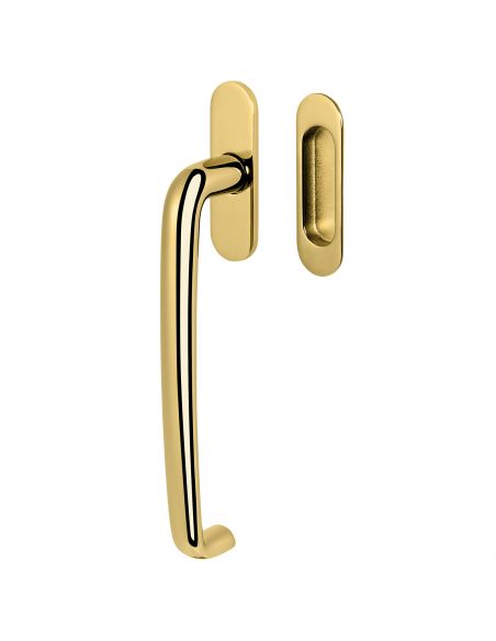 Maniglione per alzante scorrevole ID113/0 singolo Colombo Design con placca minimale Zero Evolution