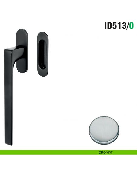 Maniglione per alzante scorrevole ID513/0 singolo Colombo Design con placca minimale Zero Evolution