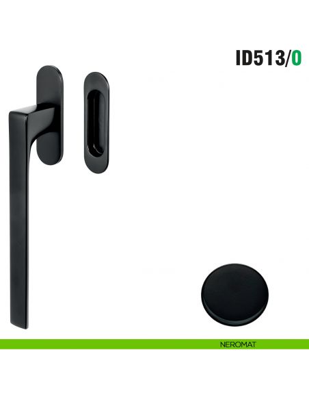 Maniglione per alzante scorrevole ID513/0 singolo Colombo Design con placca minimale Zero Evolution